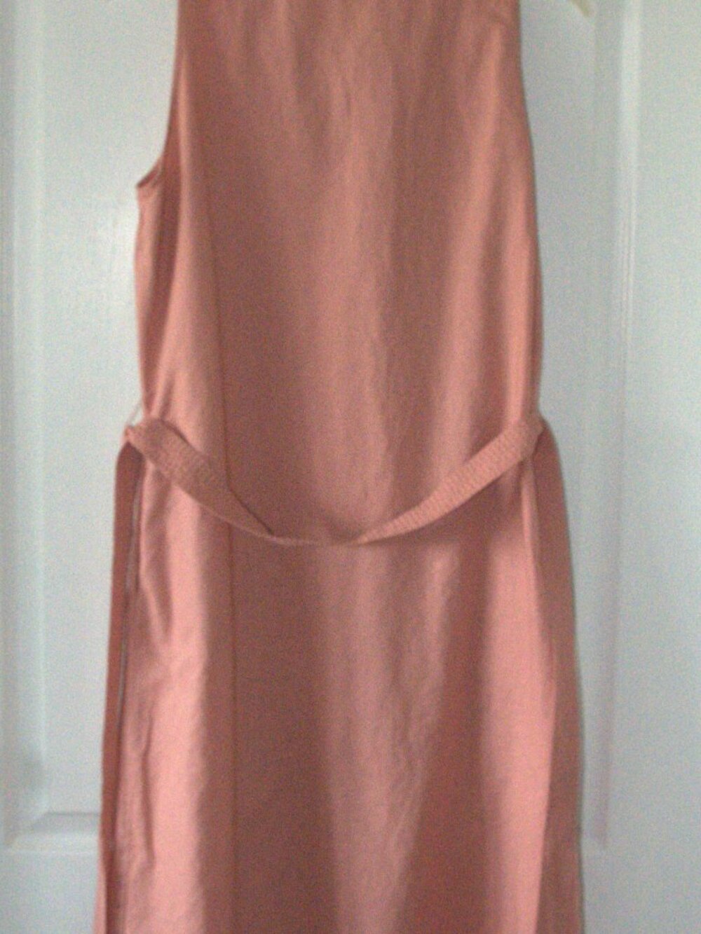 Liz Claiborne Button Down Midi Dress V-neckline and a tie waist size Large - Picture 4 of 7